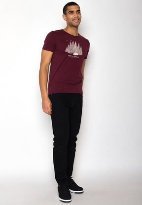 Rot:  Sportliches T-Shirt aus Bio-Baumwolle für Herren [16447]
