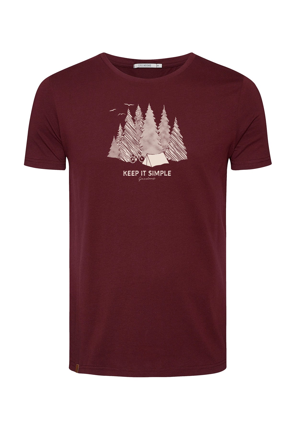 Rot:  Sportliches T-Shirt aus Bio-Baumwolle für Herren [16448]