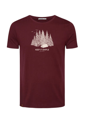 Rot:  Sportliches T-Shirt aus Bio-Baumwolle für Herren [16448]