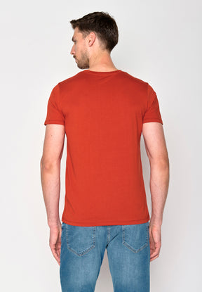Rot:  Sportliches T-Shirt aus Bio-Baumwolle für Herren [16469]
