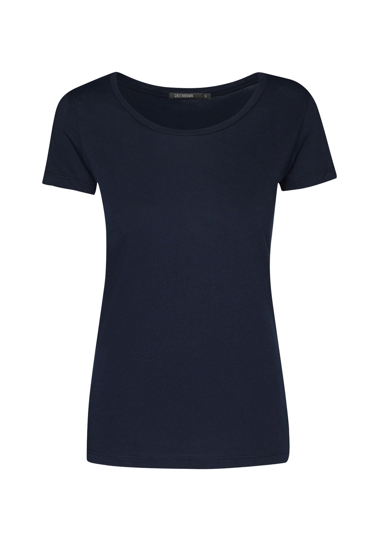 Blau:  Lässiges T-Shirt aus Bio-Baumwolle für Damen [164]