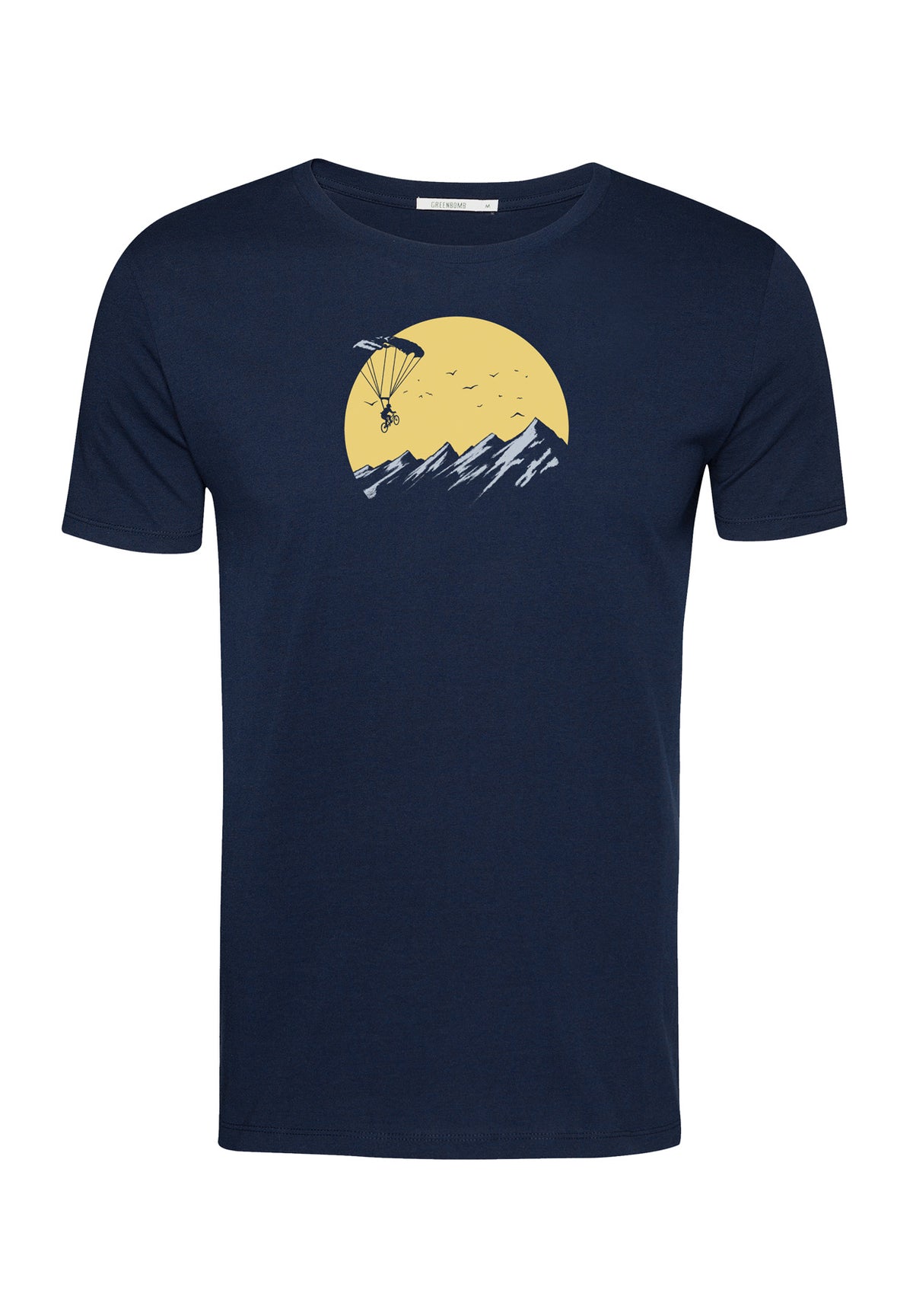 Navy: Sportliches T-Shirt aus Bio-Baumwolle für Herren [16503]