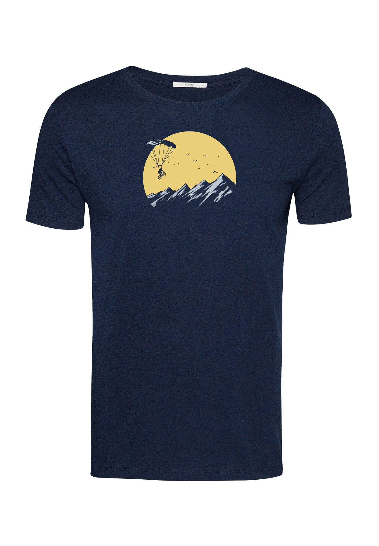 Blau:  Sportliches T-Shirt aus Bio-Baumwolle für Herren [16503]