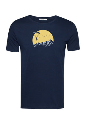 Blau:  Sportliches T-Shirt aus Bio-Baumwolle für Herren [16503]