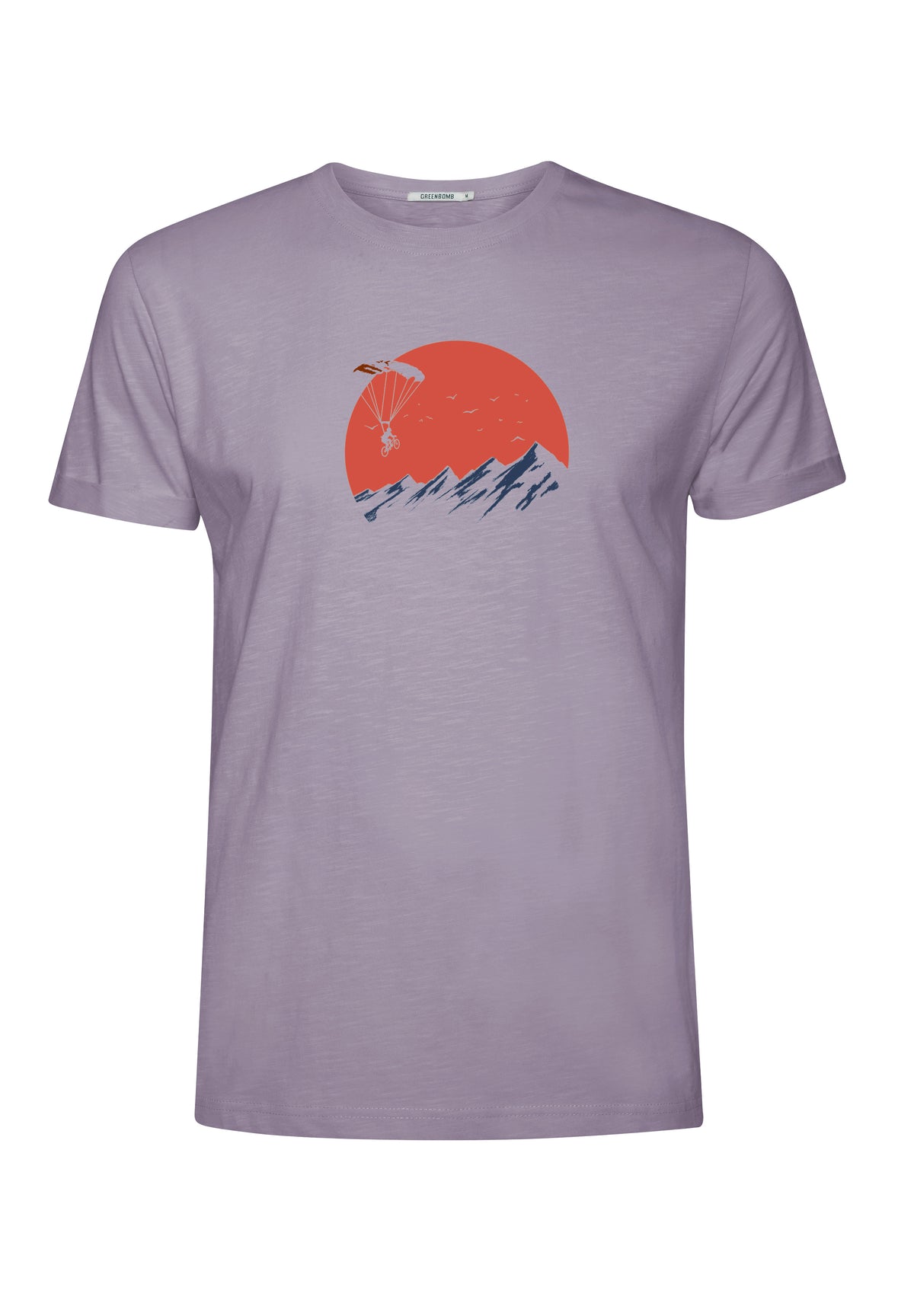 Lilac: Lässiges T-Shirt aus Bio-Baumwoll Mix für Herren [16504]