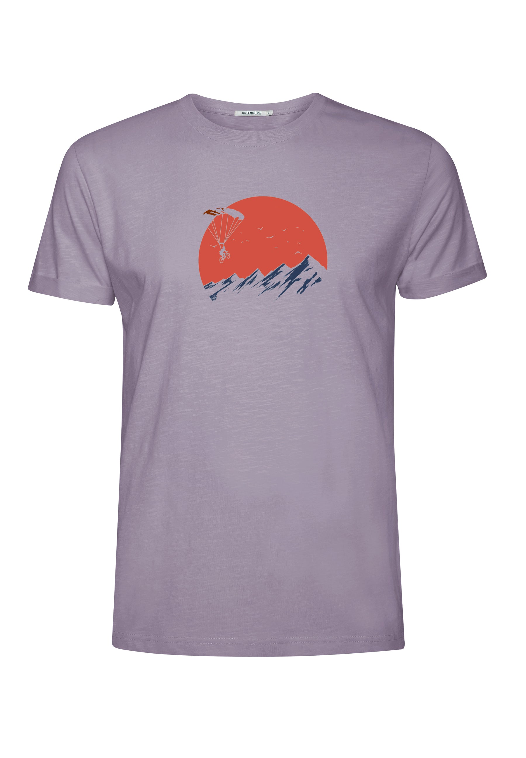 Lila:  Lässiges T-Shirt aus Bio-Baumwoll Mix für Herren [16504]