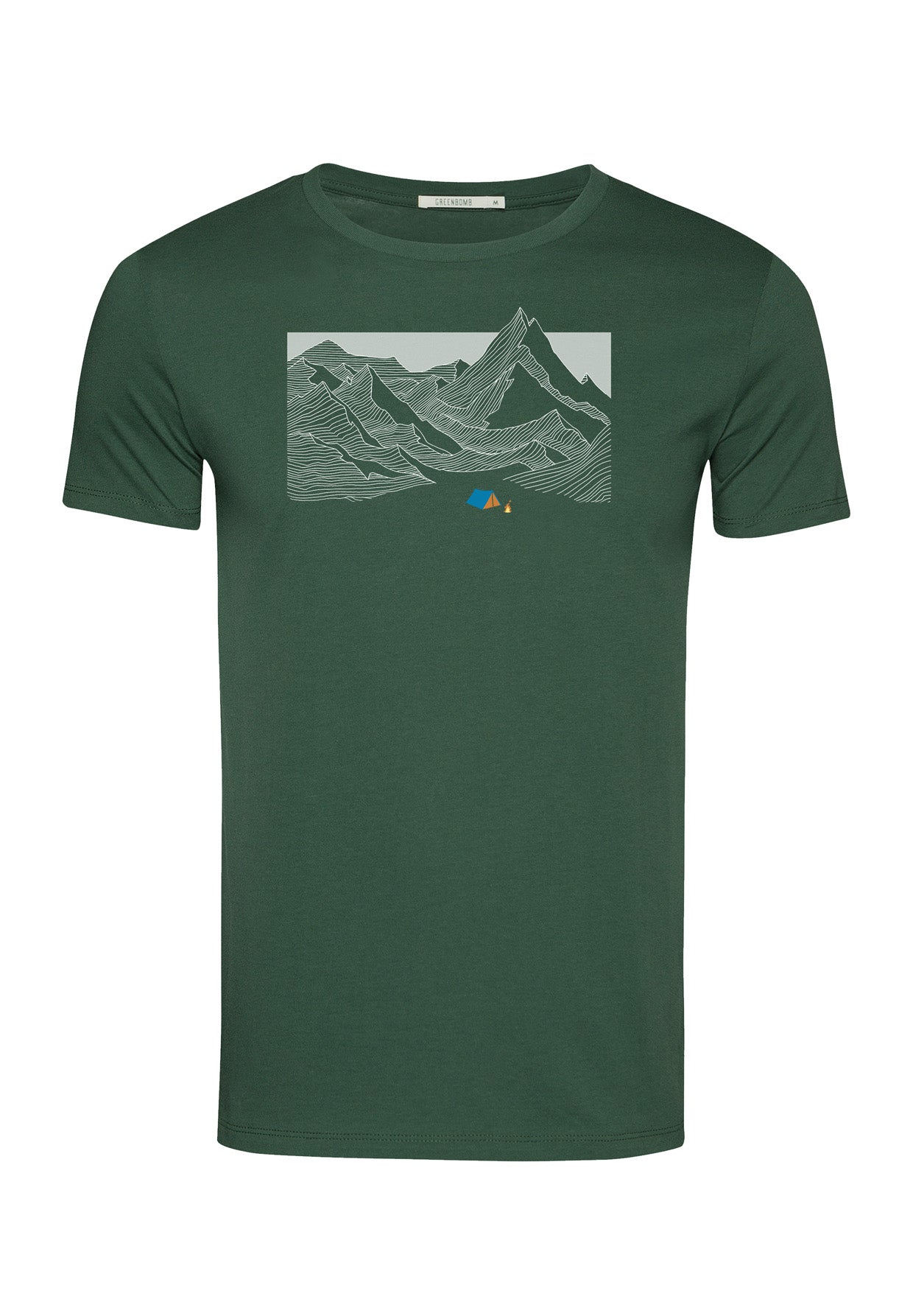 Bottle Green: Sportliches T-Shirt aus Bio-Baumwolle für Herren [16530]