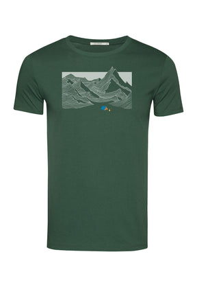 Bottle Green: Sportliches T-Shirt aus Bio-Baumwolle für Herren [16530]