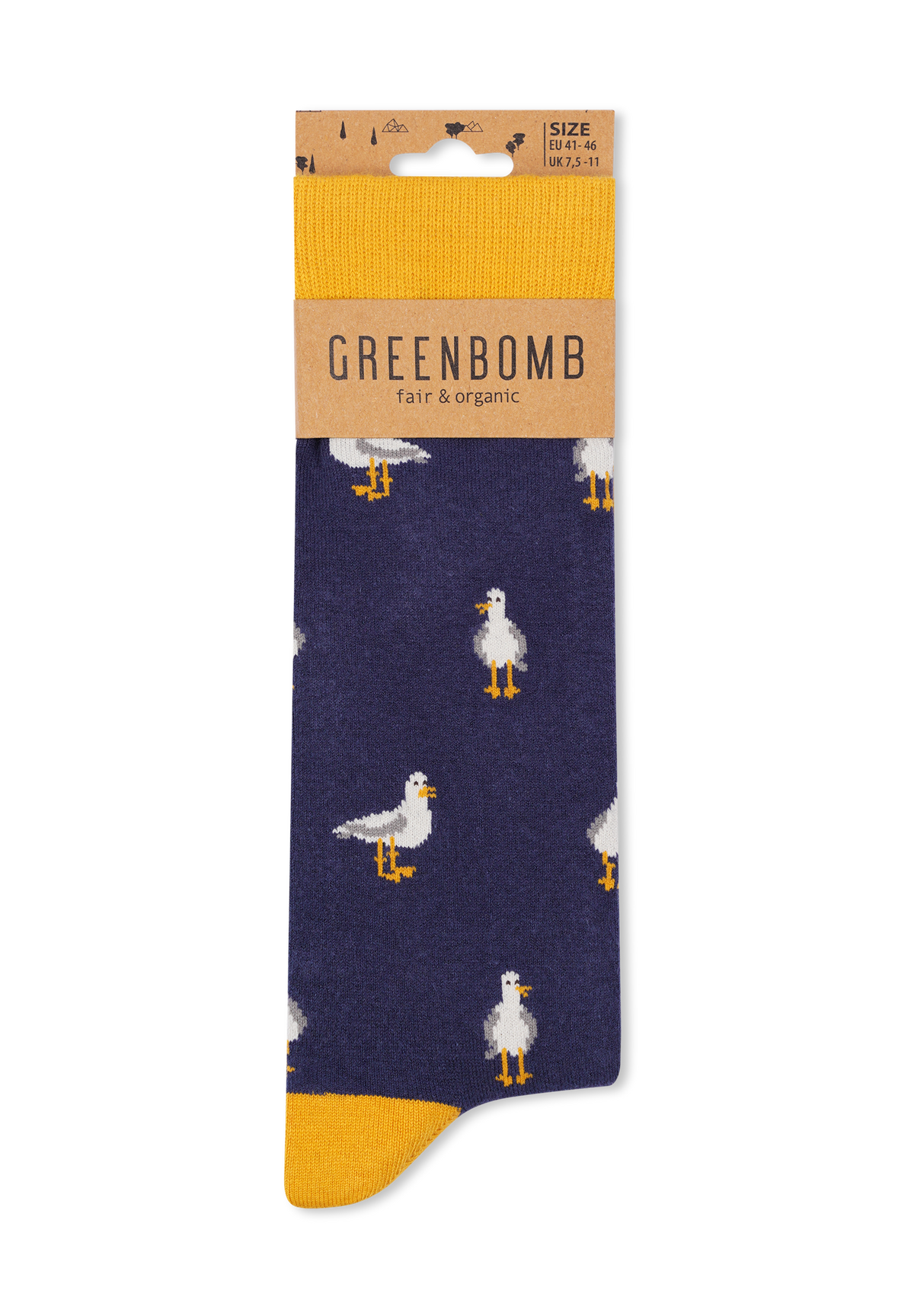Weiß:  Lässige Socken aus Bio-Baumwoll Mix für Unisex [16549]