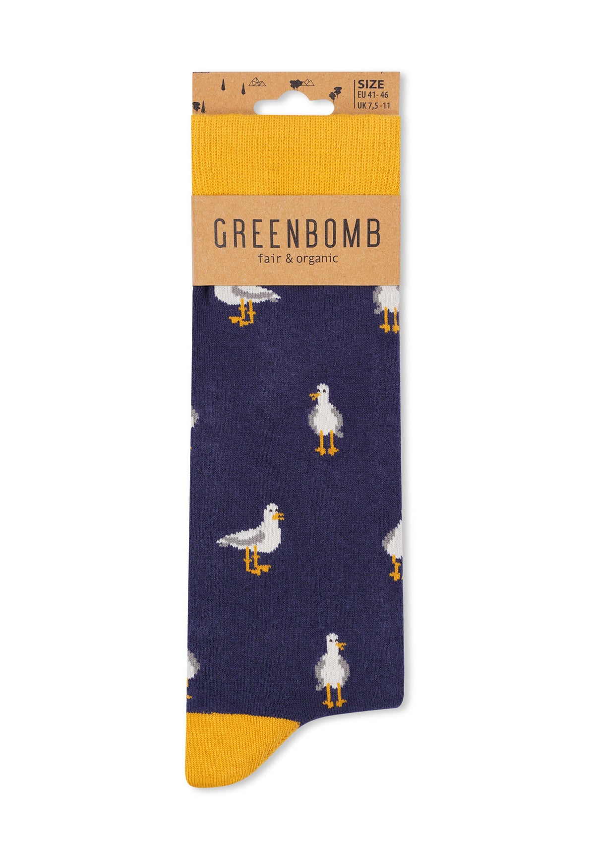 Grün:  Lässige Socken aus Bio-Baumwoll Mix für Unisex [16551]