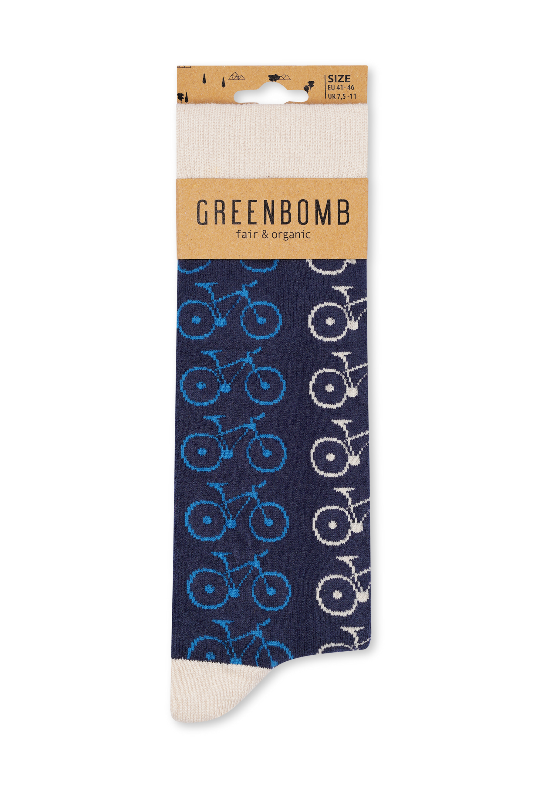 Weiß:  Lässige Socken aus Bio-Baumwoll Mix für Unisex [16561]