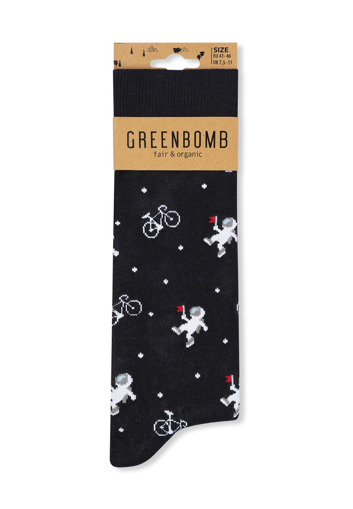 Grün:  Lässige Socken aus Bio-Baumwoll Mix für Unisex [16583]