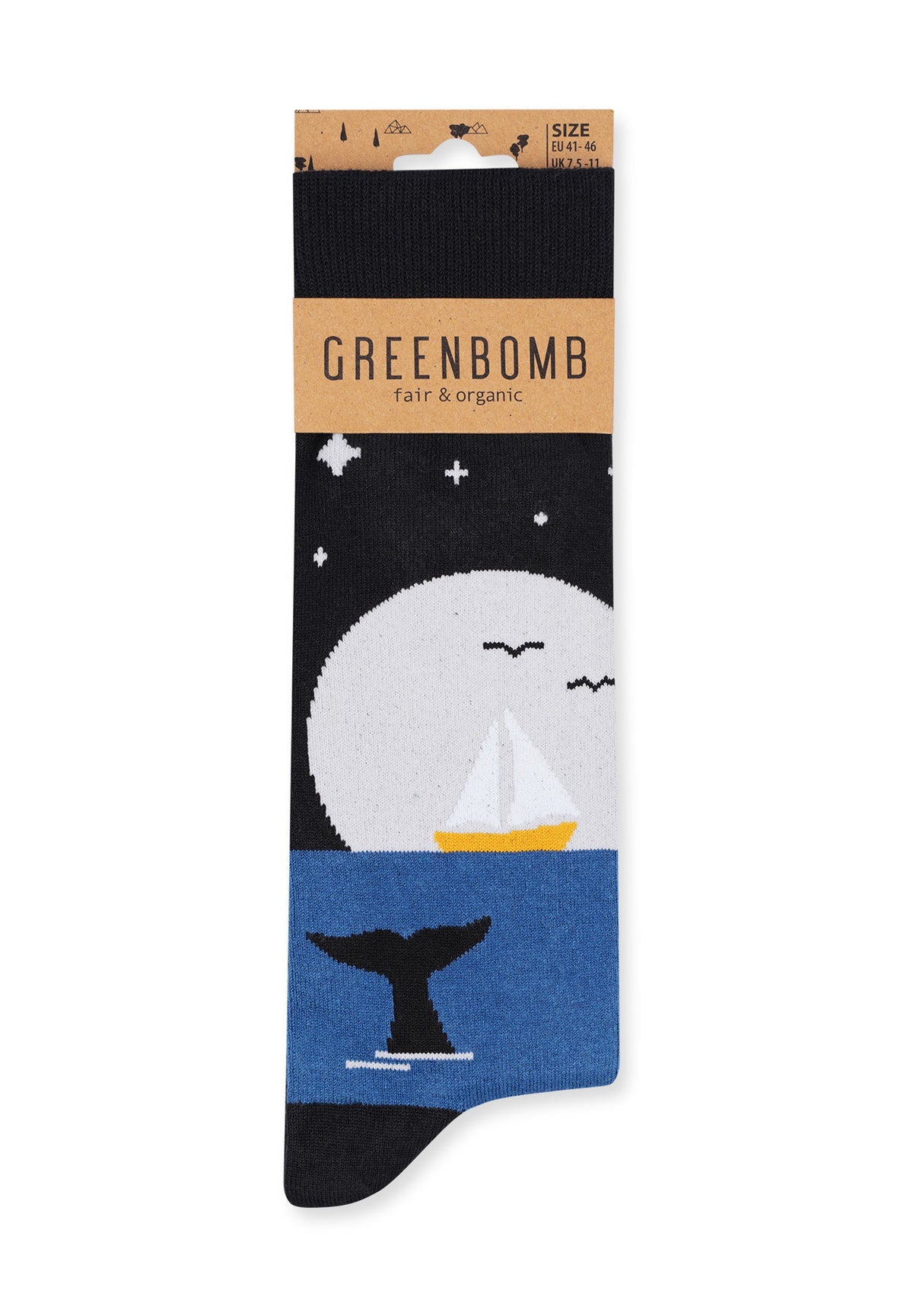 Grün:  Lässige Socken aus Bio-Baumwoll Mix für Unisex [16599]