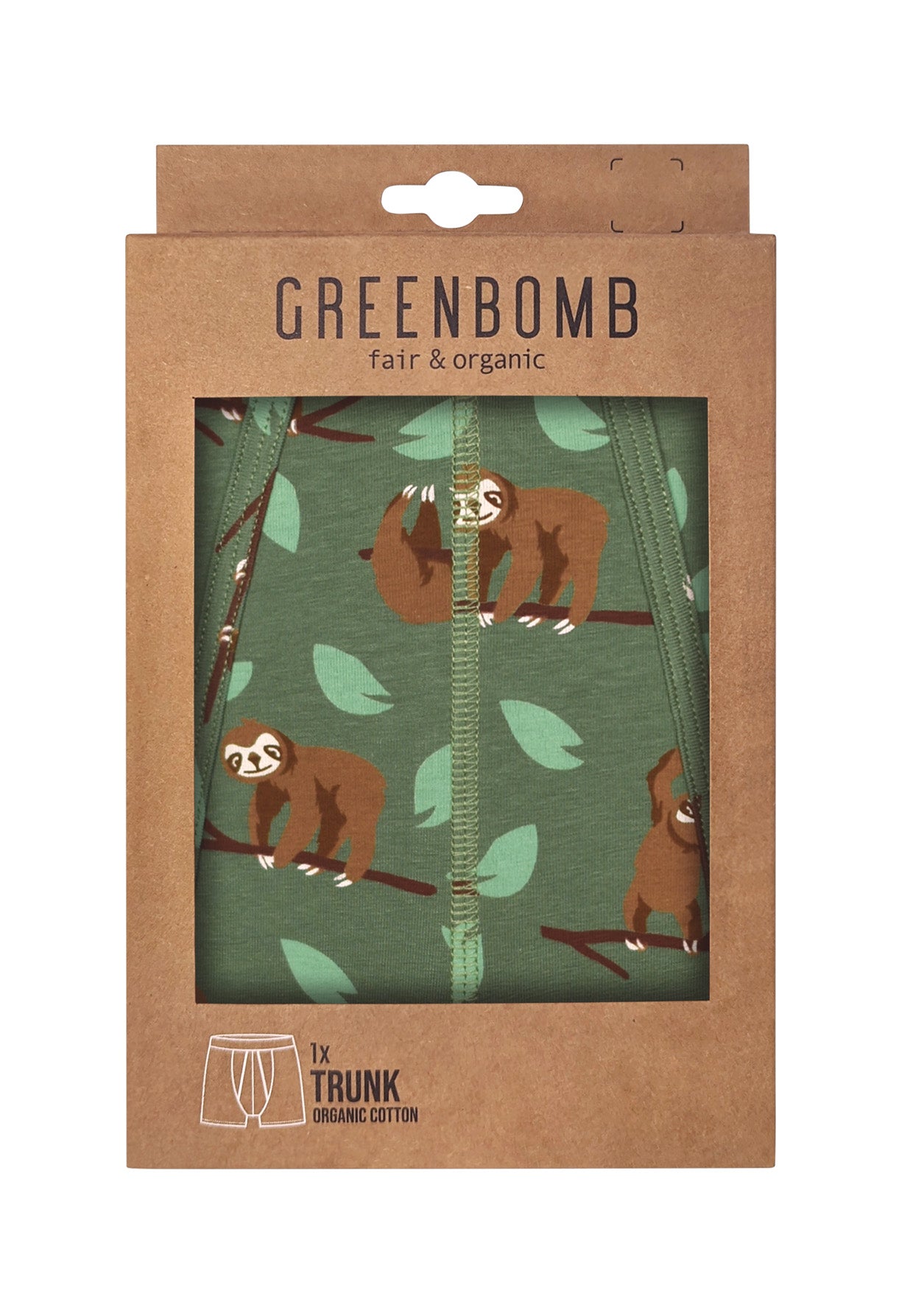 Green: Gemütliche Trunk aus Bio-Baumwoll Mix für Herren [16601]