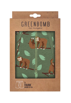 Green: Gemütliche Trunk aus Bio-Baumwoll Mix für Herren [16601]