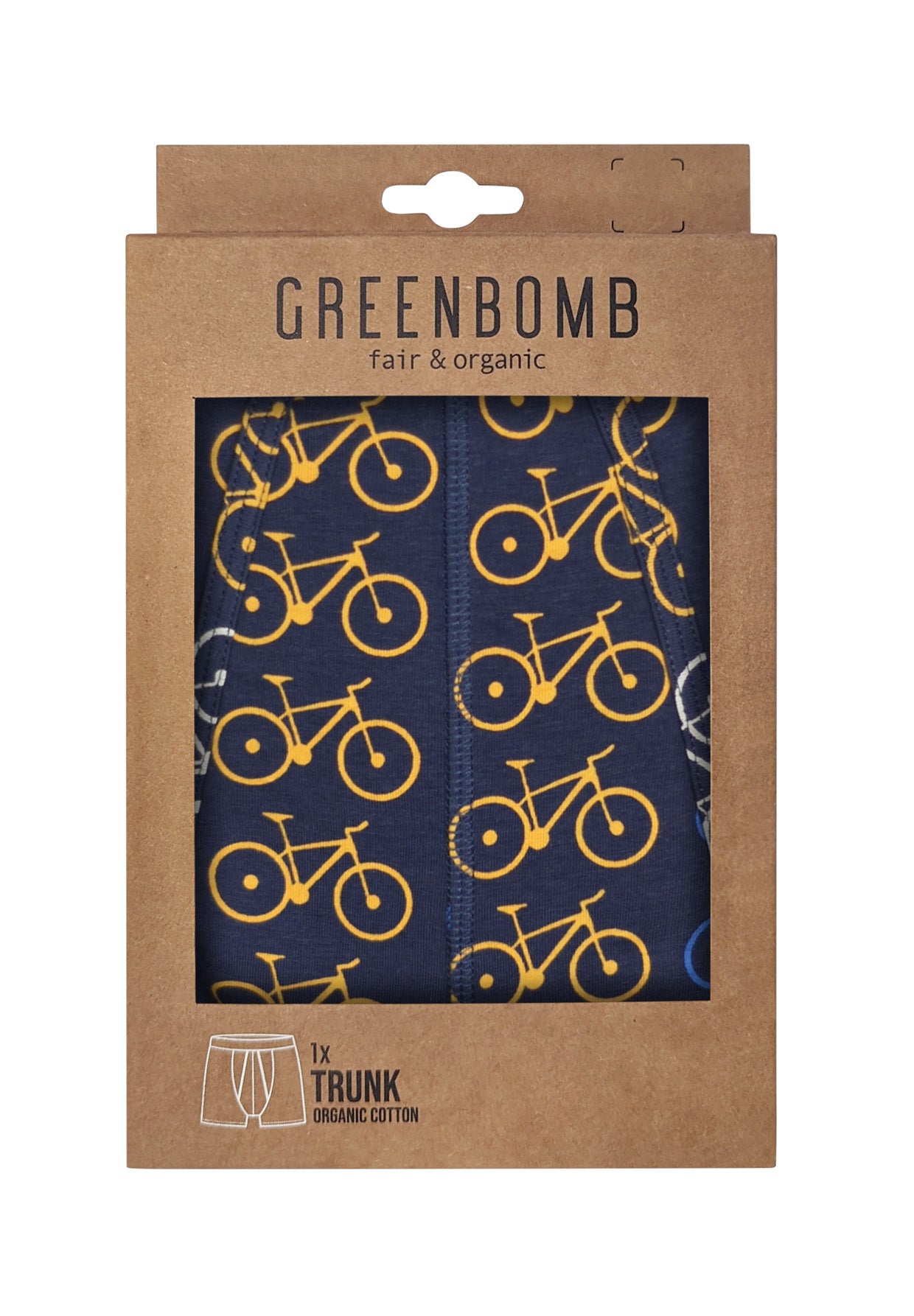 Navy: Gemütliche Trunk aus Bio-Baumwoll Mix für Herren [16607]