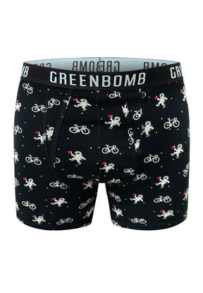 Black: Gemütliche Trunk aus Bio-Baumwoll Mix für Herren [16610]