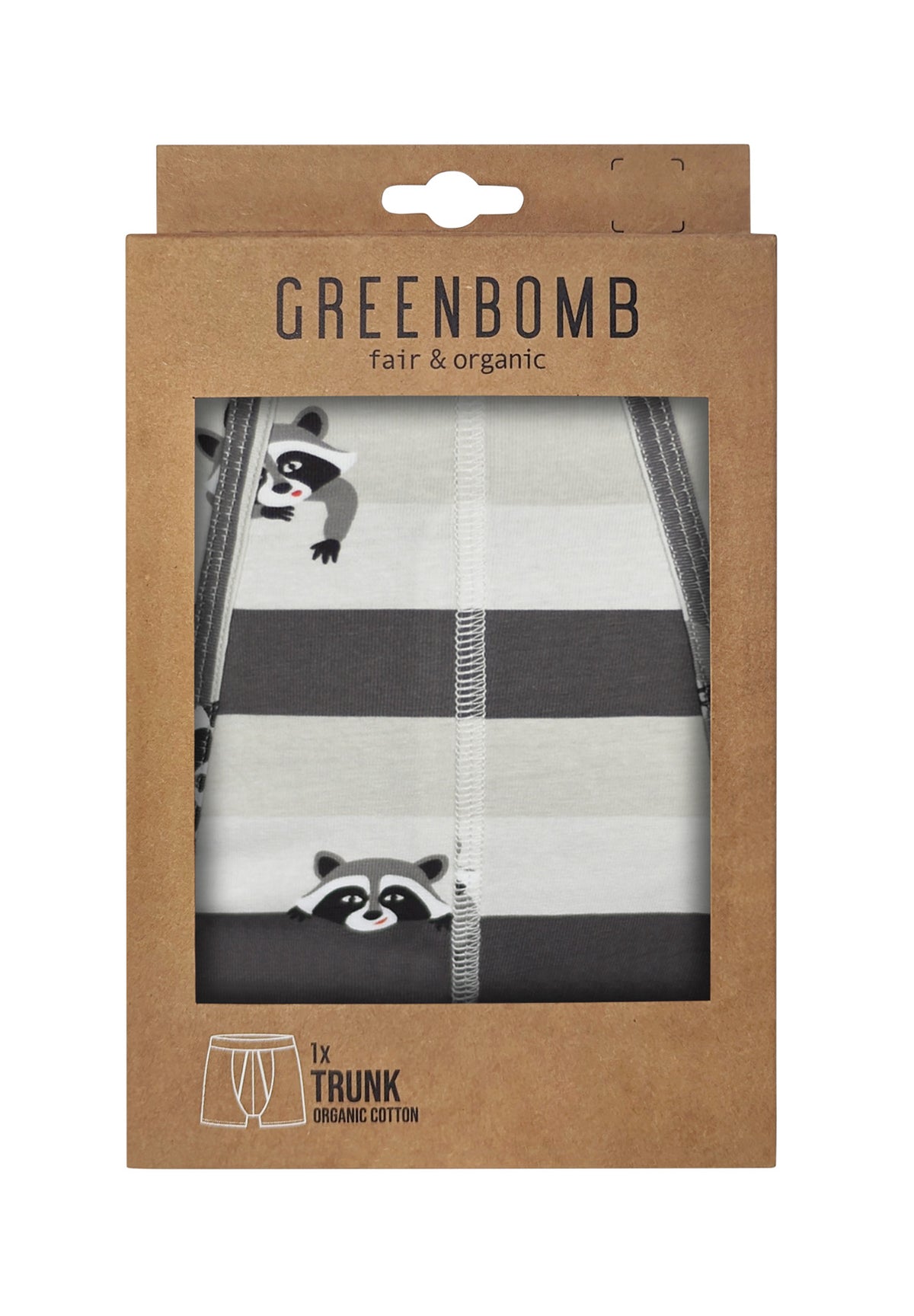Heather Grey: Gemütliche Trunk aus Bio-Baumwoll Mix für Herren [16613]