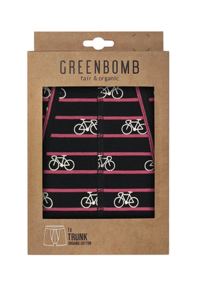 Black: Gemütliche Trunk aus Bio-Baumwoll Mix für Herren [16615]