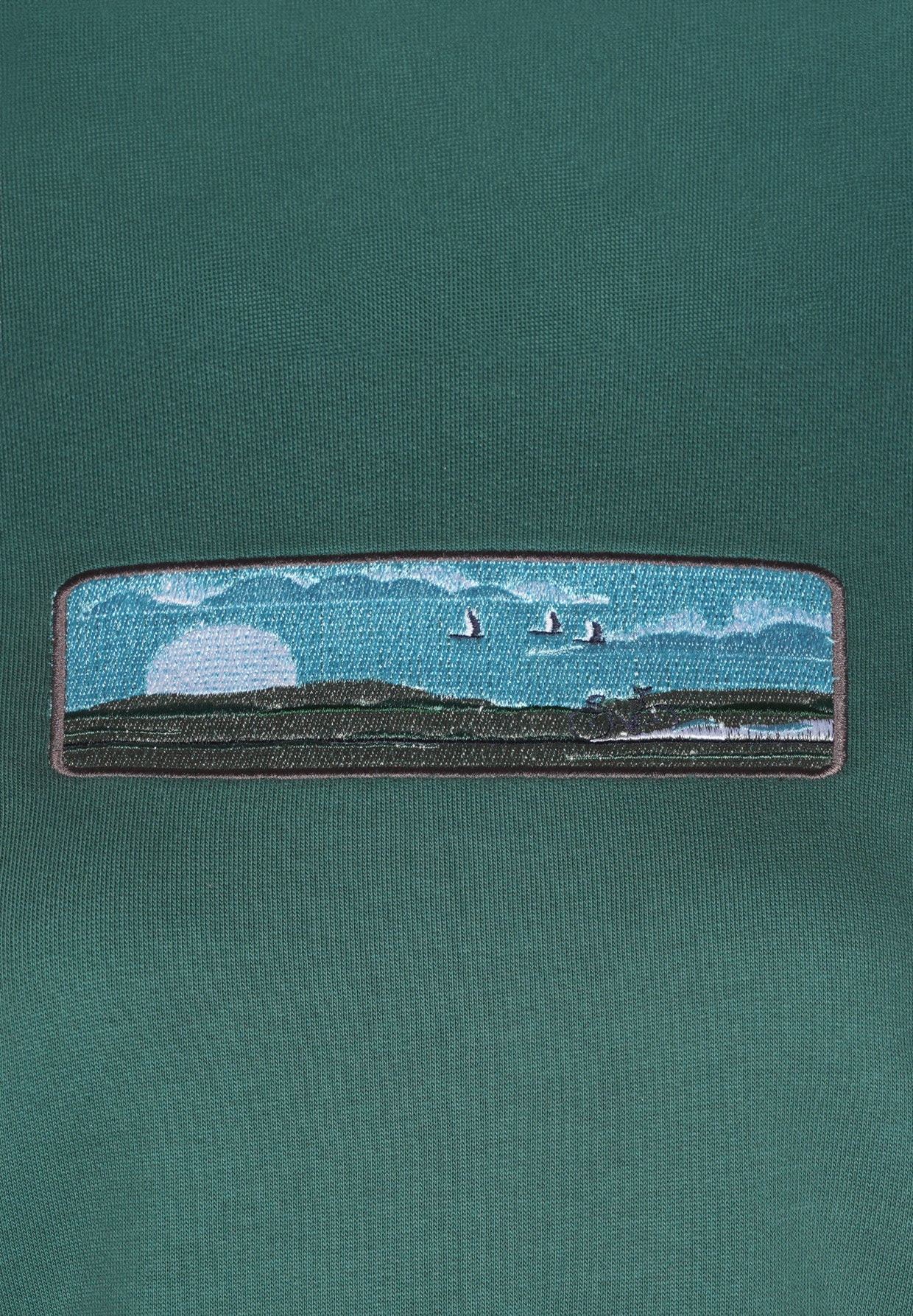 Jungle Green: Gemütliches Sweatshirt aus Bio-Baumwolle für Damen [16624]