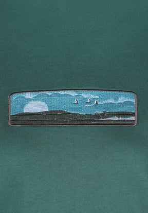 Jungle Green: Gemütliches Sweatshirt aus Bio-Baumwolle für Damen [16624]