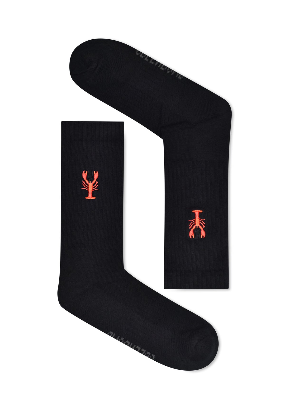 Schwarz:  Lässige Socken aus Bio-Baumwoll Mix für Unisex [16625]