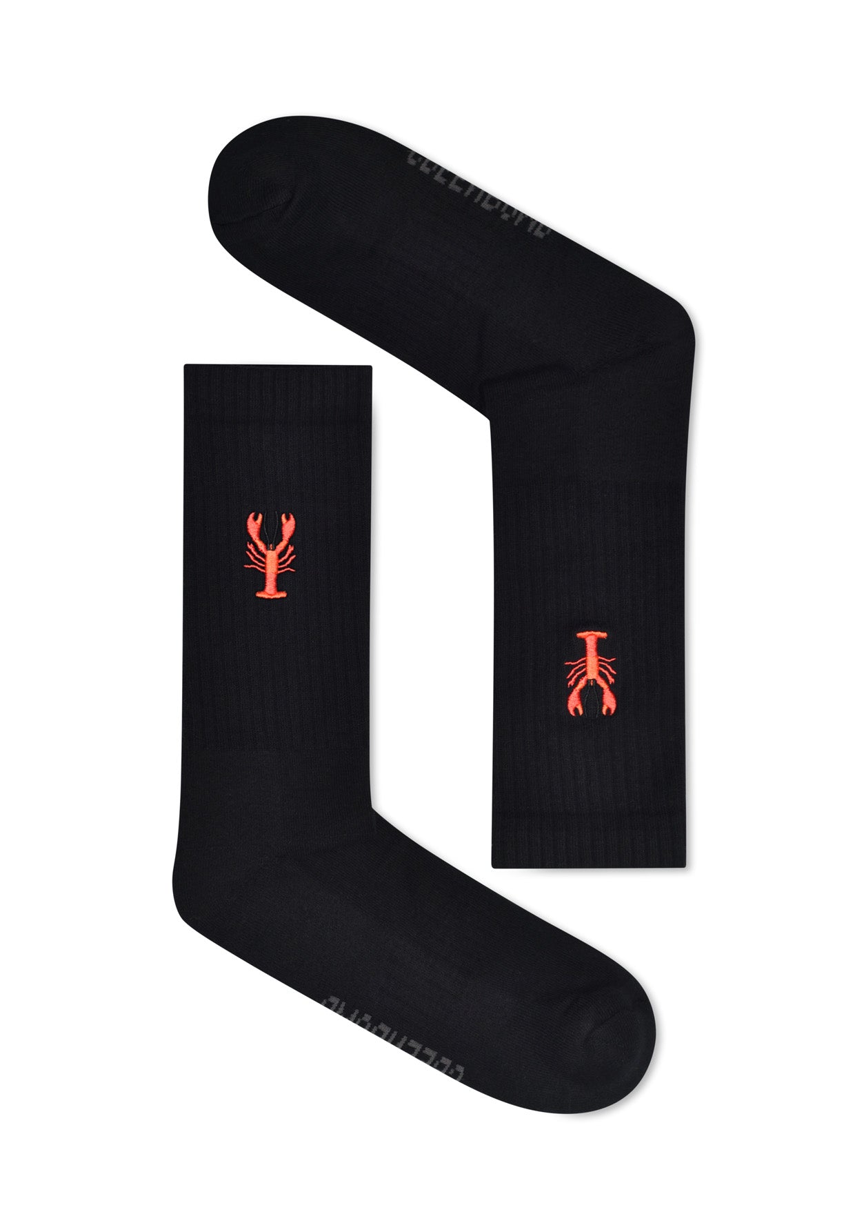 Schwarz:  Lässige Socken aus Bio-Baumwoll Mix für Unisex [16625]