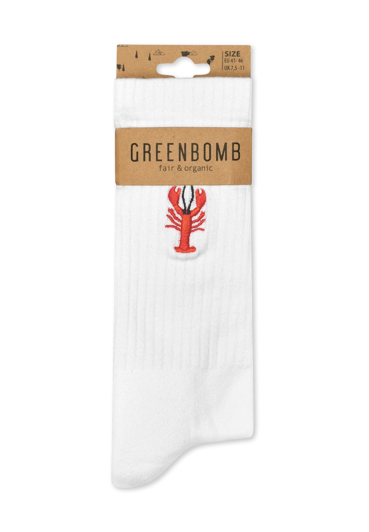 Weiß:  Lässige Socken aus Bio-Baumwoll Mix für Unisex [16630]