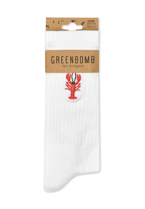 White: Lässige Socken aus Bio-Baumwoll Mix für Unisex [16630]