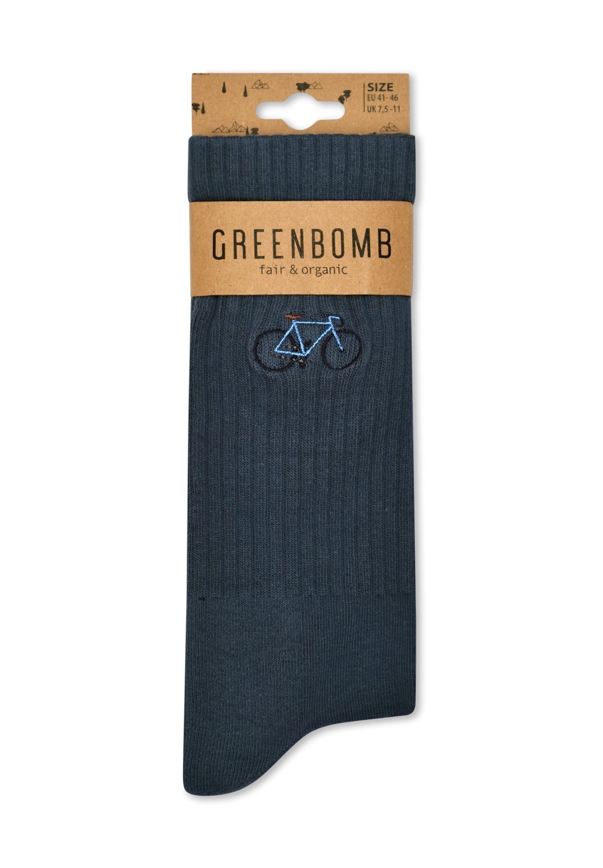 Blau:  Lässige Socken aus Bio-Baumwoll Mix für Unisex [16644]