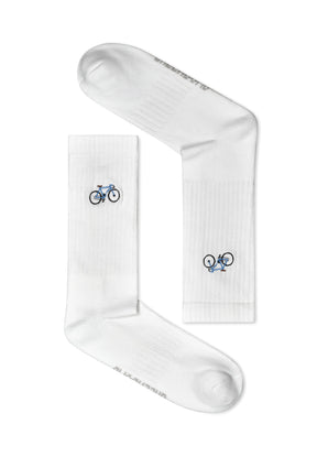White: Lässige Socken aus Bio-Baumwoll Mix für Unisex [16645]