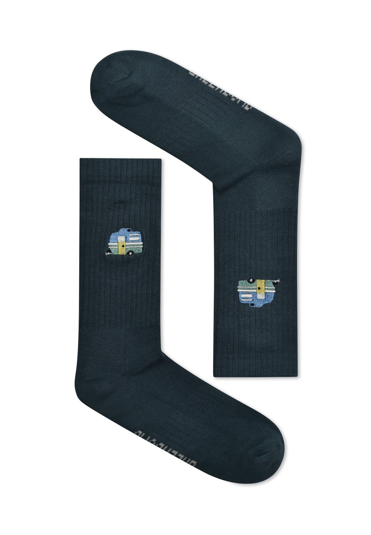Blau:  Lässige Socken aus Bio-Baumwoll Mix für Unisex [16649]