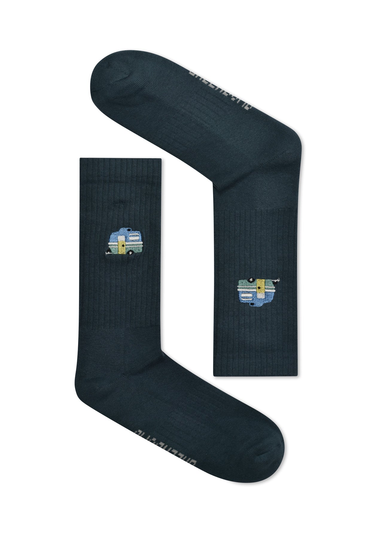 Blau:  Lässige Socken aus Bio-Baumwoll Mix für Unisex [16649]