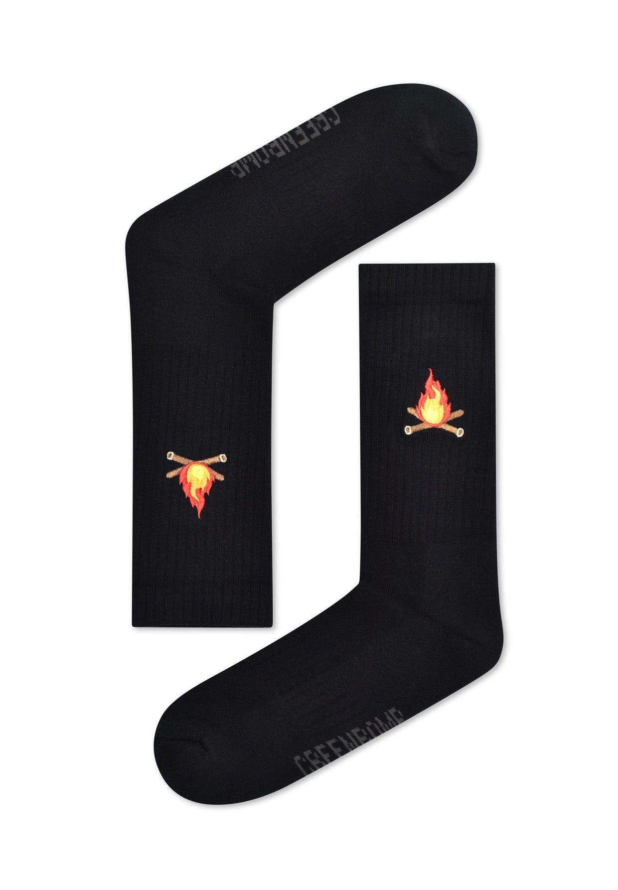 Black: Lässige Socken aus Bio-Baumwoll Mix für Unisex [16657]