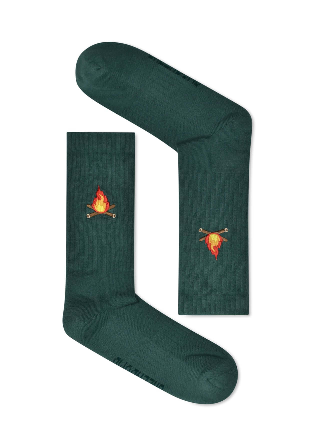 Grün:  Lässige Socken aus Bio-Baumwoll Mix für Unisex [16661]