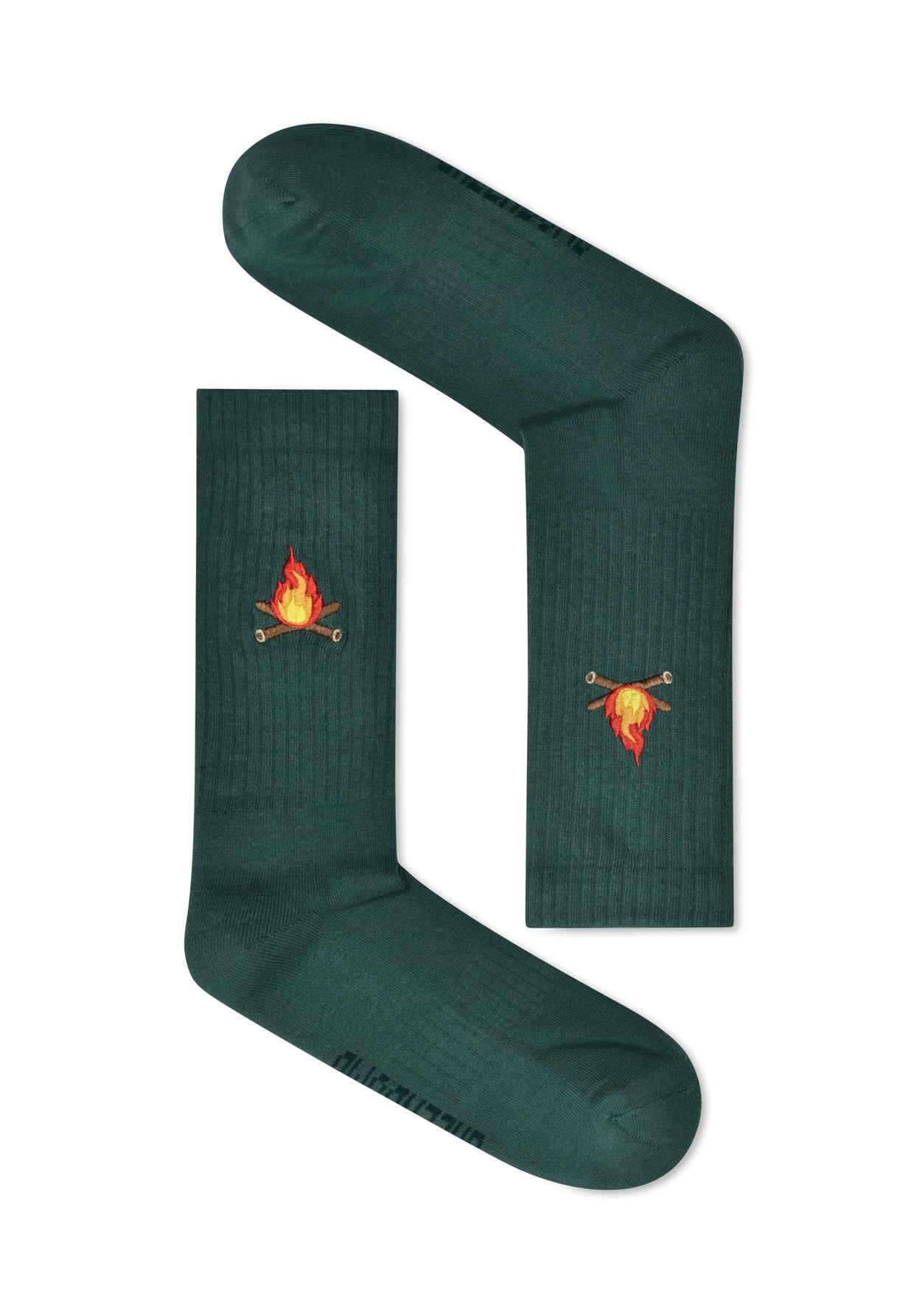 Jungle Green: Lässige Socken aus Bio-Baumwoll Mix für Unisex [16661]