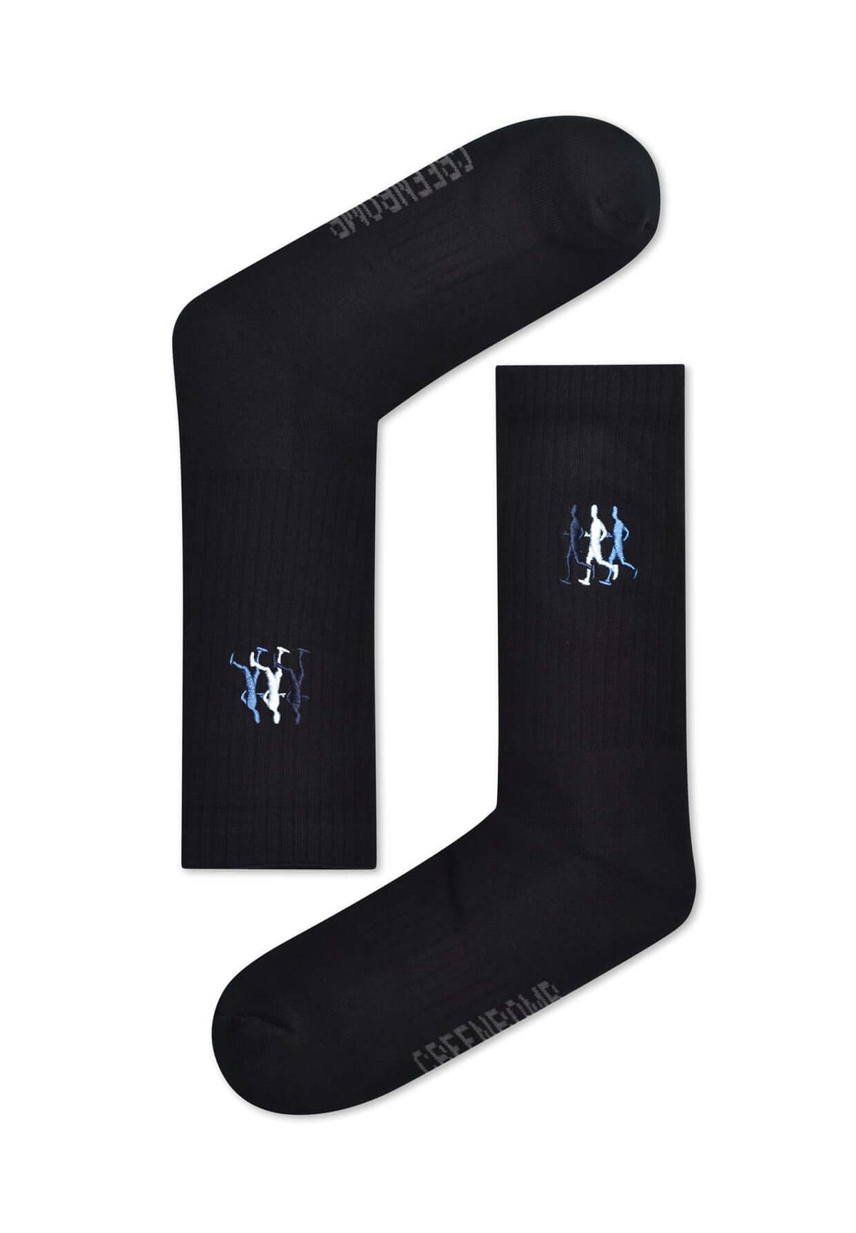 Schwarz:  Lässige Socken aus Bio-Baumwoll Mix für Unisex [16665]