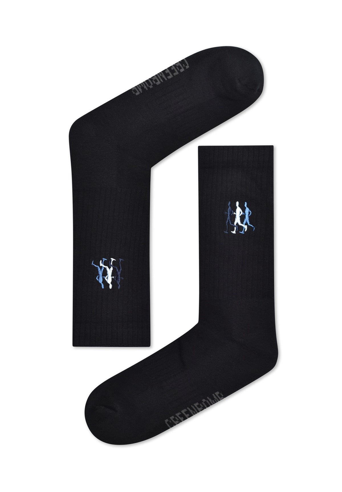 Schwarz:  Lässige Socken aus Bio-Baumwoll Mix für Unisex [16667]