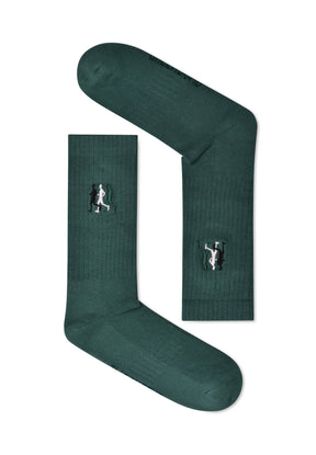 Jungle Green: Lässige Socken aus Bio-Baumwoll Mix für Unisex [16671]