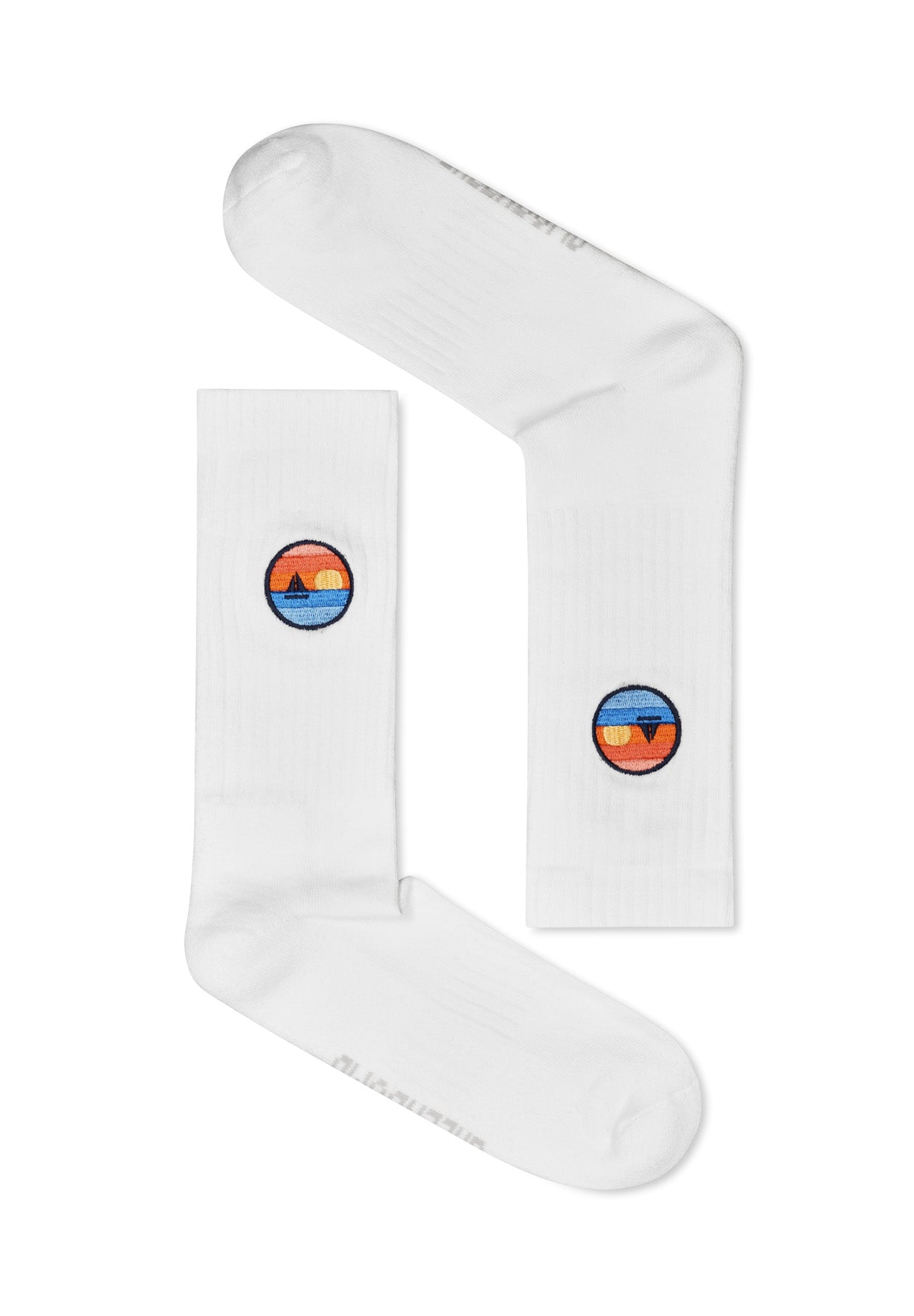 White: Lässige Socken aus Bio-Baumwoll Mix für Unisex [16685]