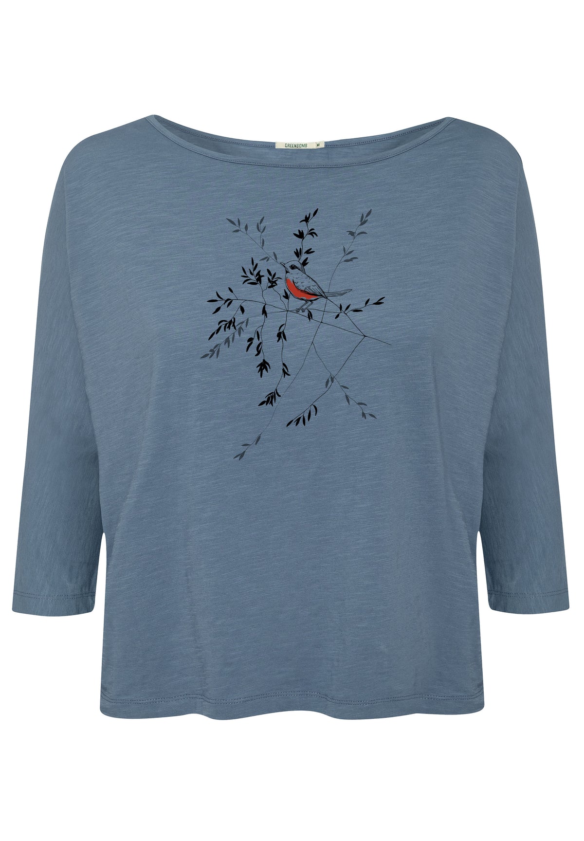 Sloppy Blue: Gemütliches Longsleeve aus Viskose (LENZING™ ECOVERO™) Mix für Damen [16695]