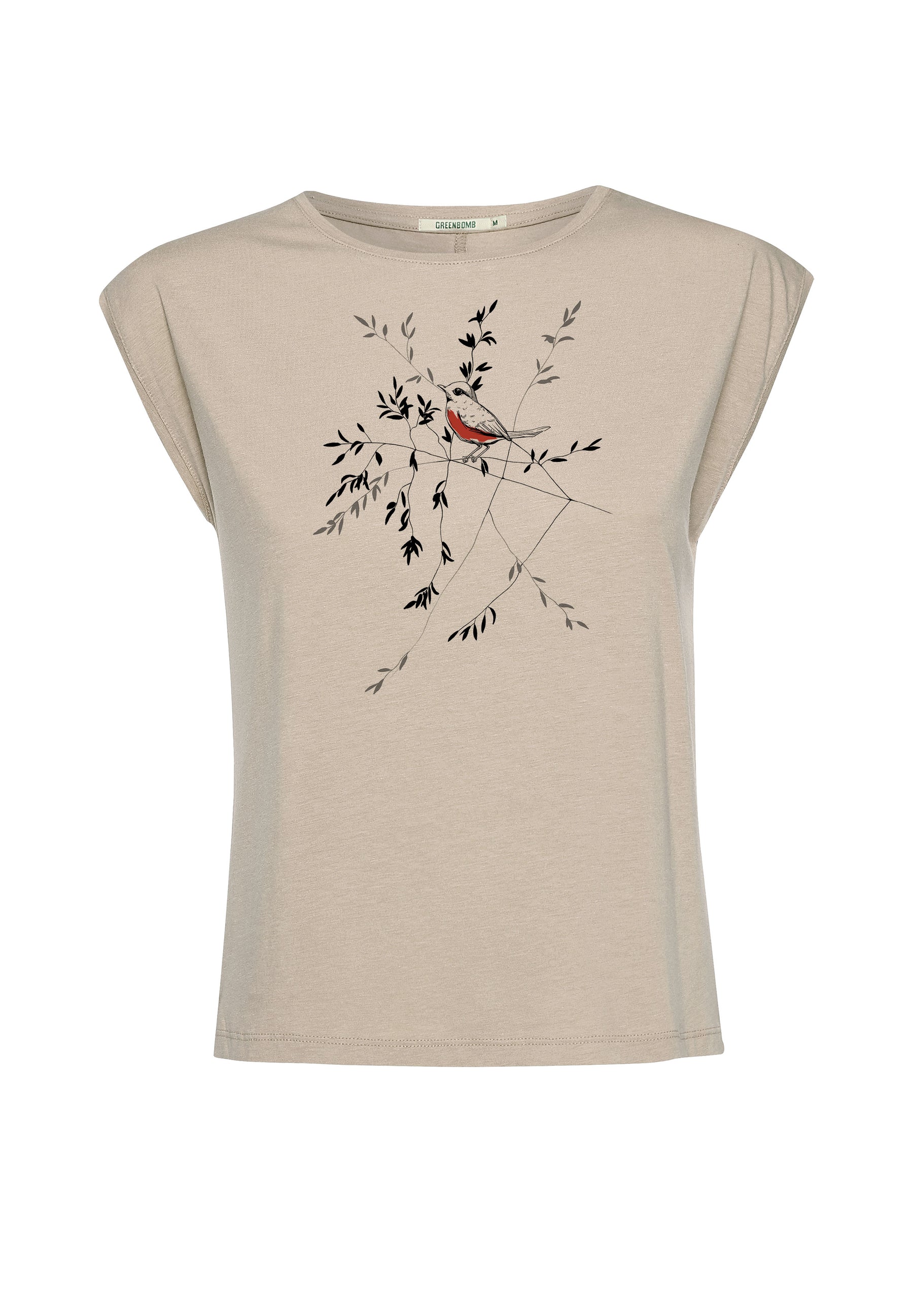 Latte: Lässiges Shirt aus LENZING™ TENCEL™ Mix für Damen [16706]