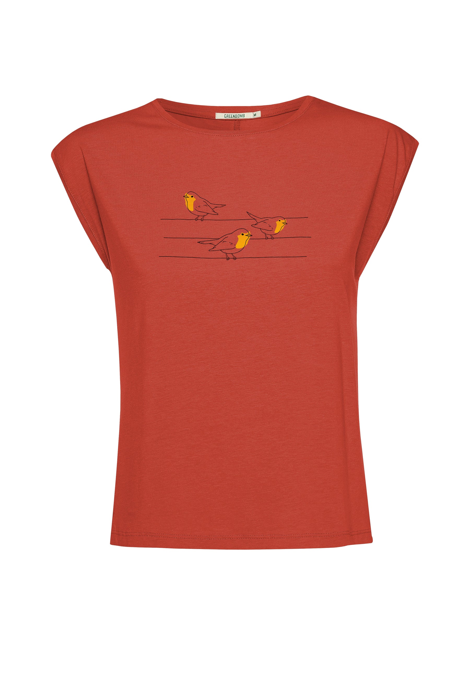 Rot:  Lässiges Shirt aus LENZING™ TENCEL™ Mix für Damen [16731]