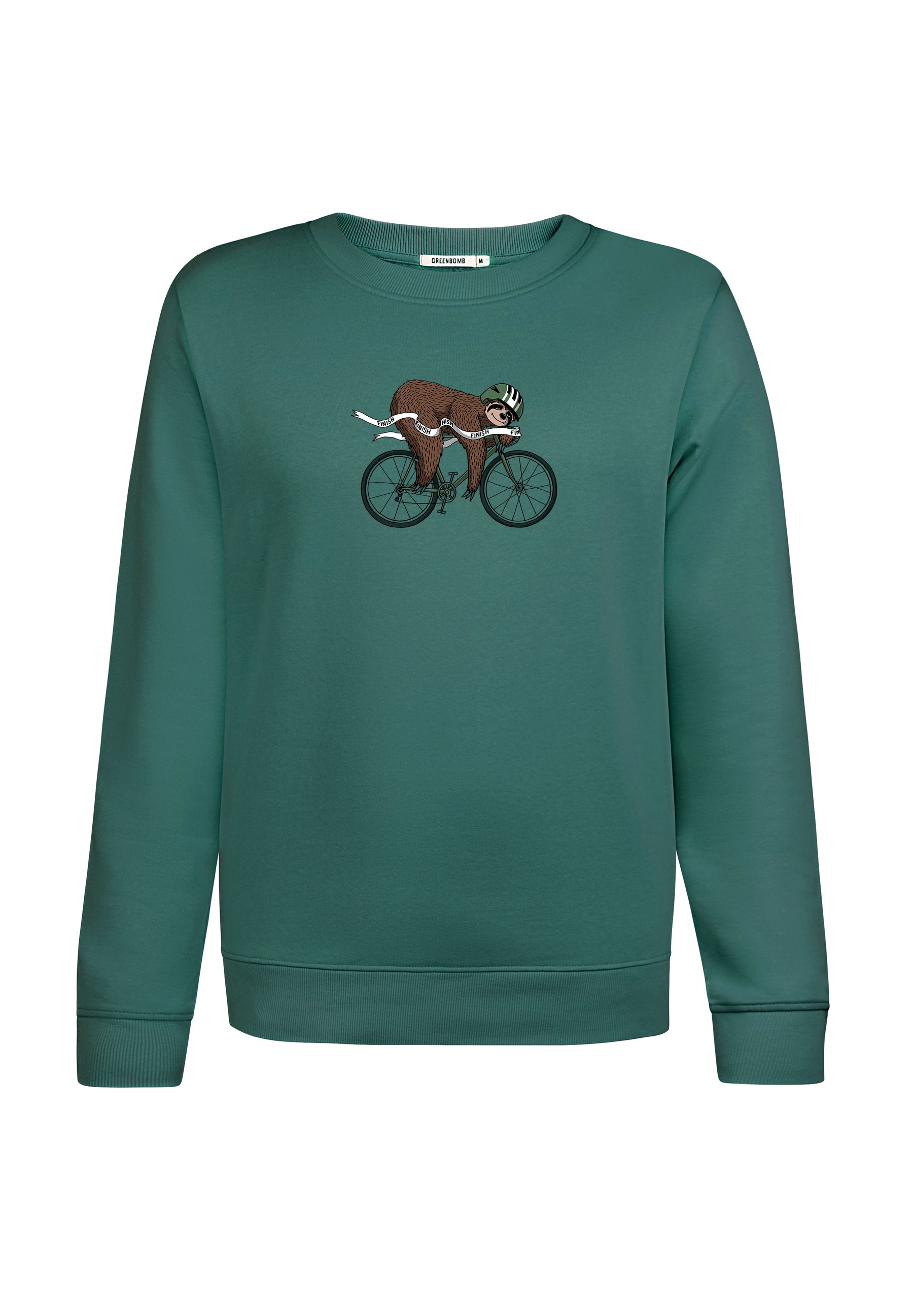 Jungle Green: Gemütliches Sweatshirt aus Bio-Baumwolle für Damen [16737]