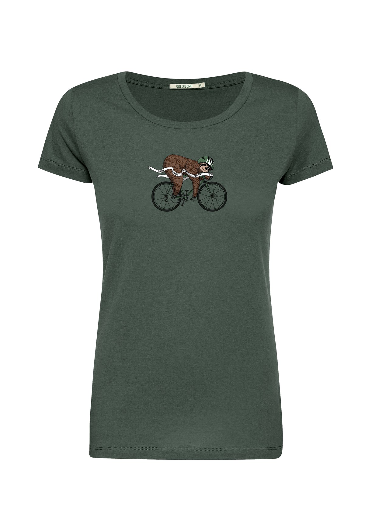 Olive: Sportliches T-Shirt aus Bio-Baumwolle für Damen [16748]