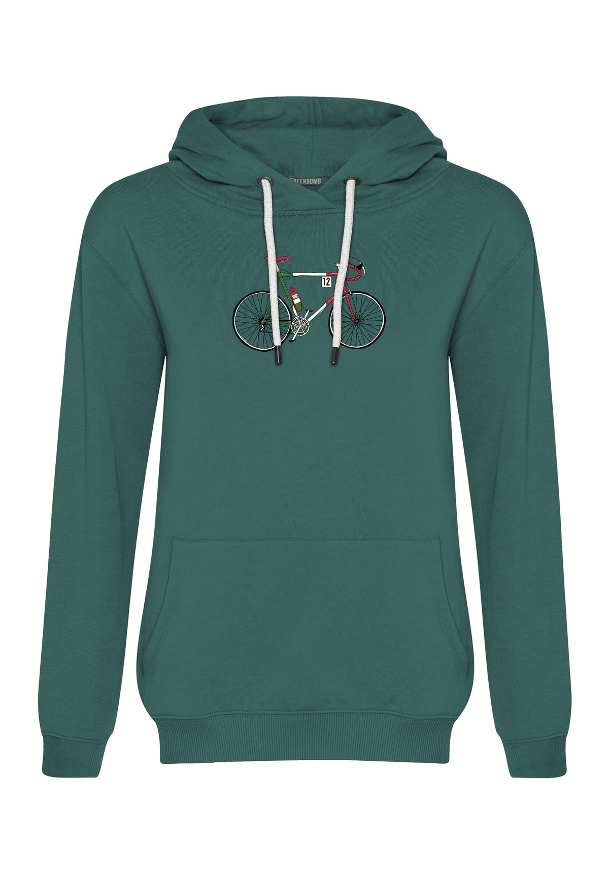 Jungle Green: Gemütlicher Hoodie aus Bio-Baumwolle für Damen [16883]
