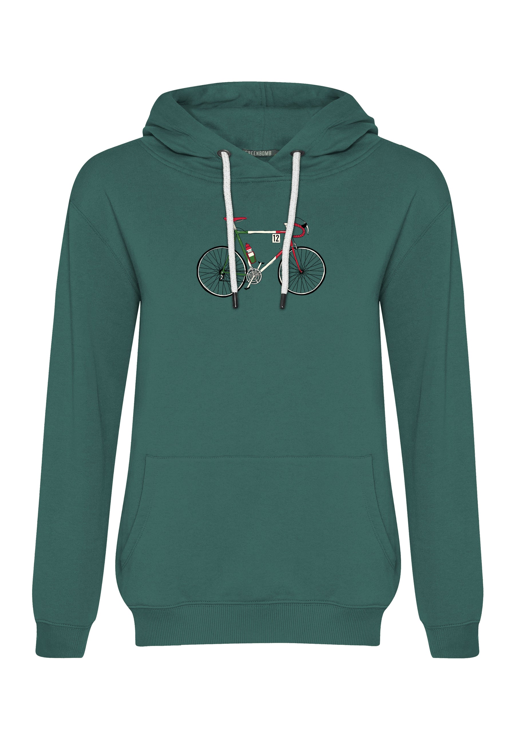 Grün:  Gemütlicher Hoodie aus Bio-Baumwolle für Damen [16883]