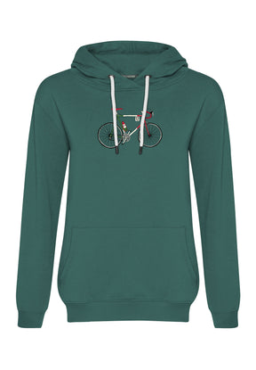 Grün:  Gemütlicher Hoodie aus Bio-Baumwolle für Damen [16883]