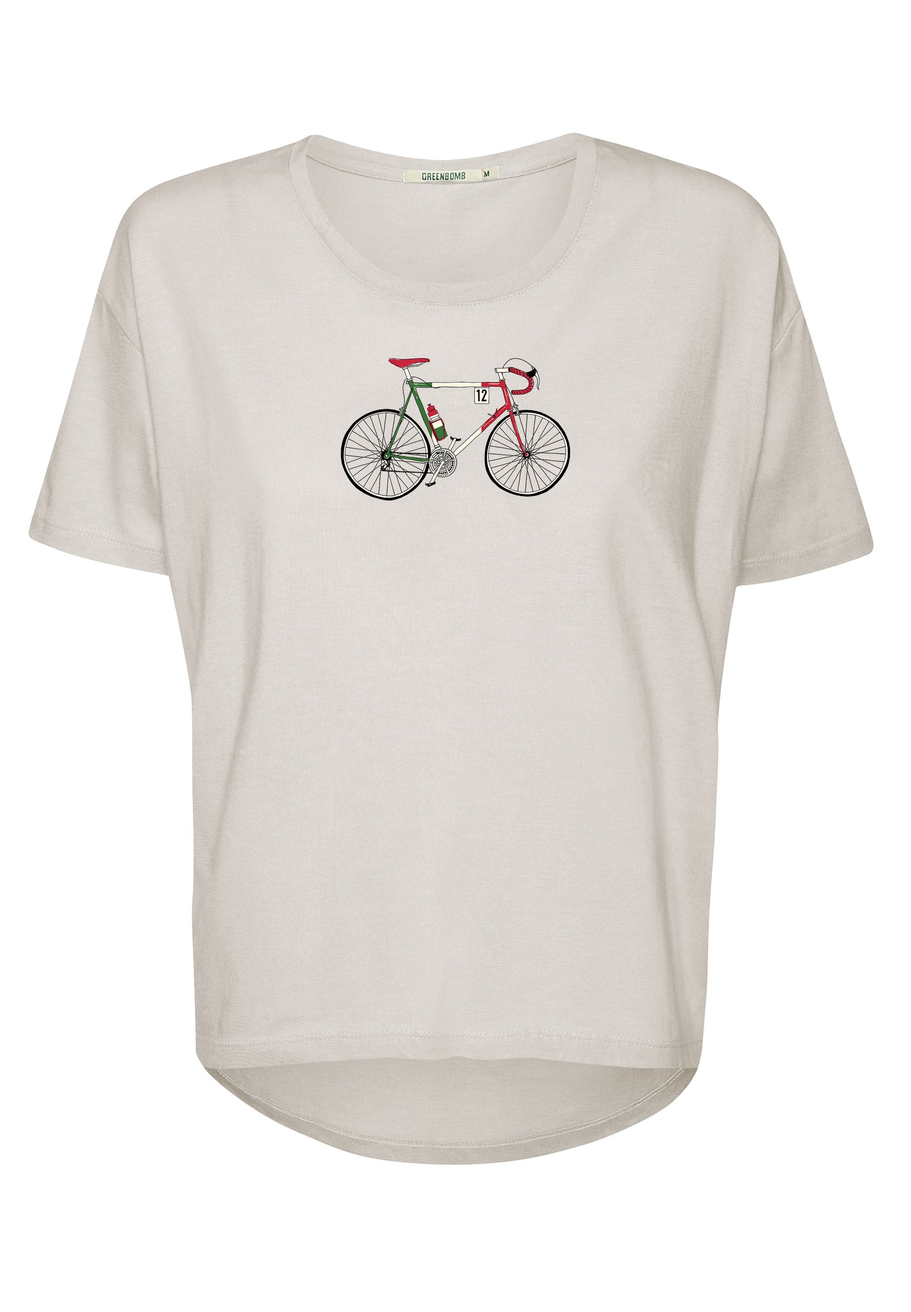 Creme White: Lässiges T-Shirt aus Bio-Baumwoll-Mix für Damen [16889]