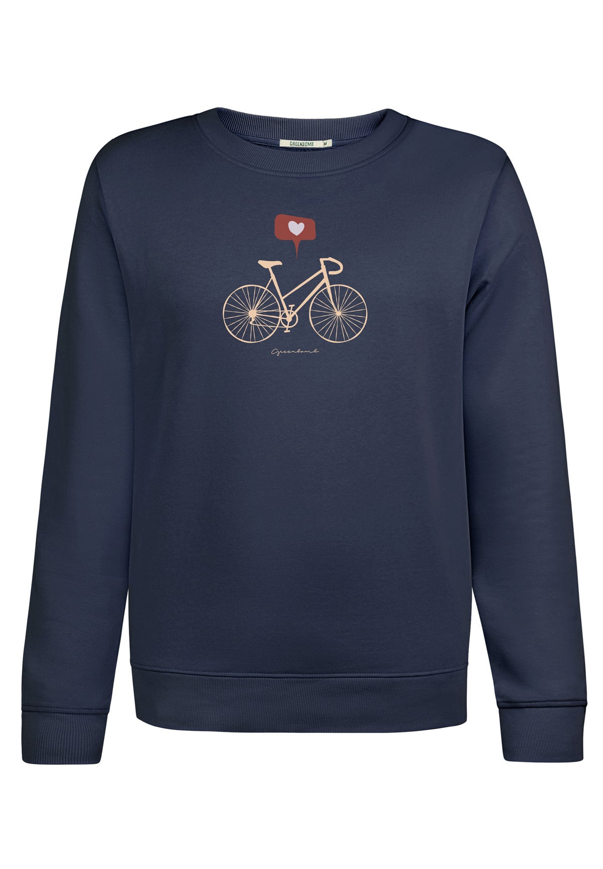 Navy: Gemütliches Sweatshirt aus Bio-Baumwolle für Damen [16914]